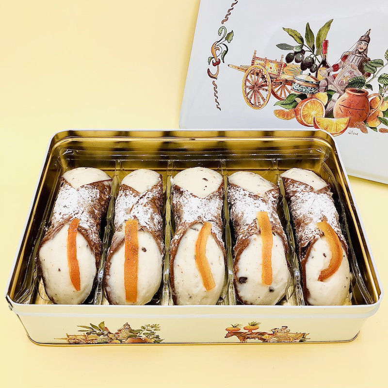 Pasticceria Costa - dolci siciliani artigianali shop online e delivery. Kit  da 10 Cannoli Confezione in Latta