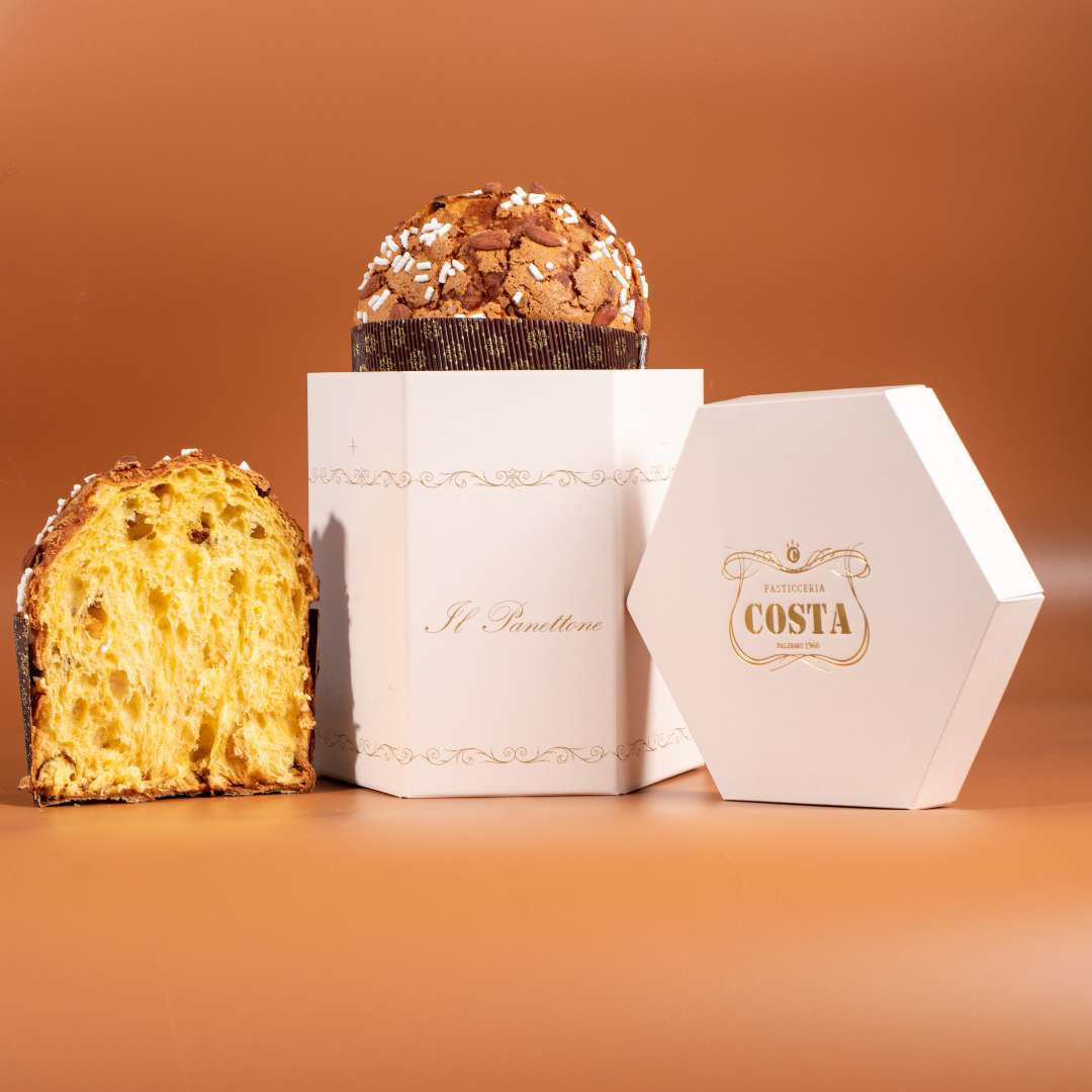 Immagine di Panettone tradizionale glassato alle mandorle