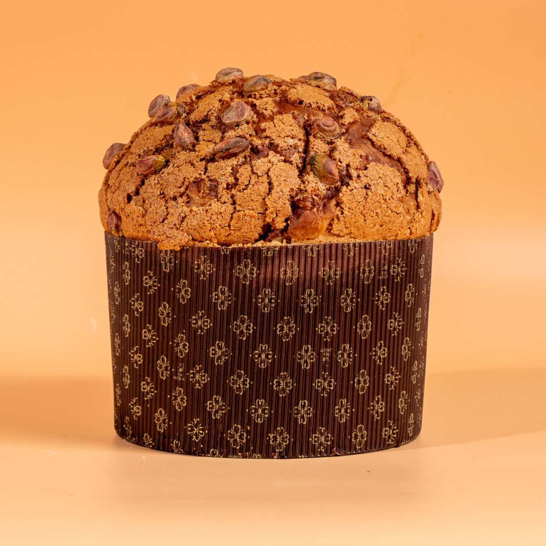 Immagine di Panettone al pistacchio e caramello salato